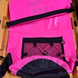 Geckobrands Pink and Black Backpack